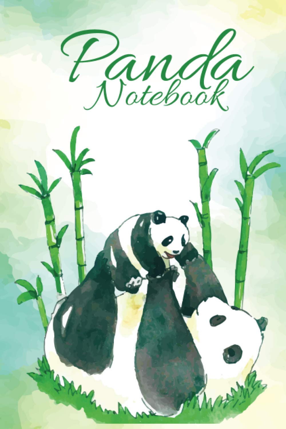 Mummy Panda And Baby: Notebook, Journal, (6"X9"), 100 pages