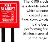 Firechief BPR1 K100-P Fire Blanket 1.1m x 1.1m Rigid Case Red view 4