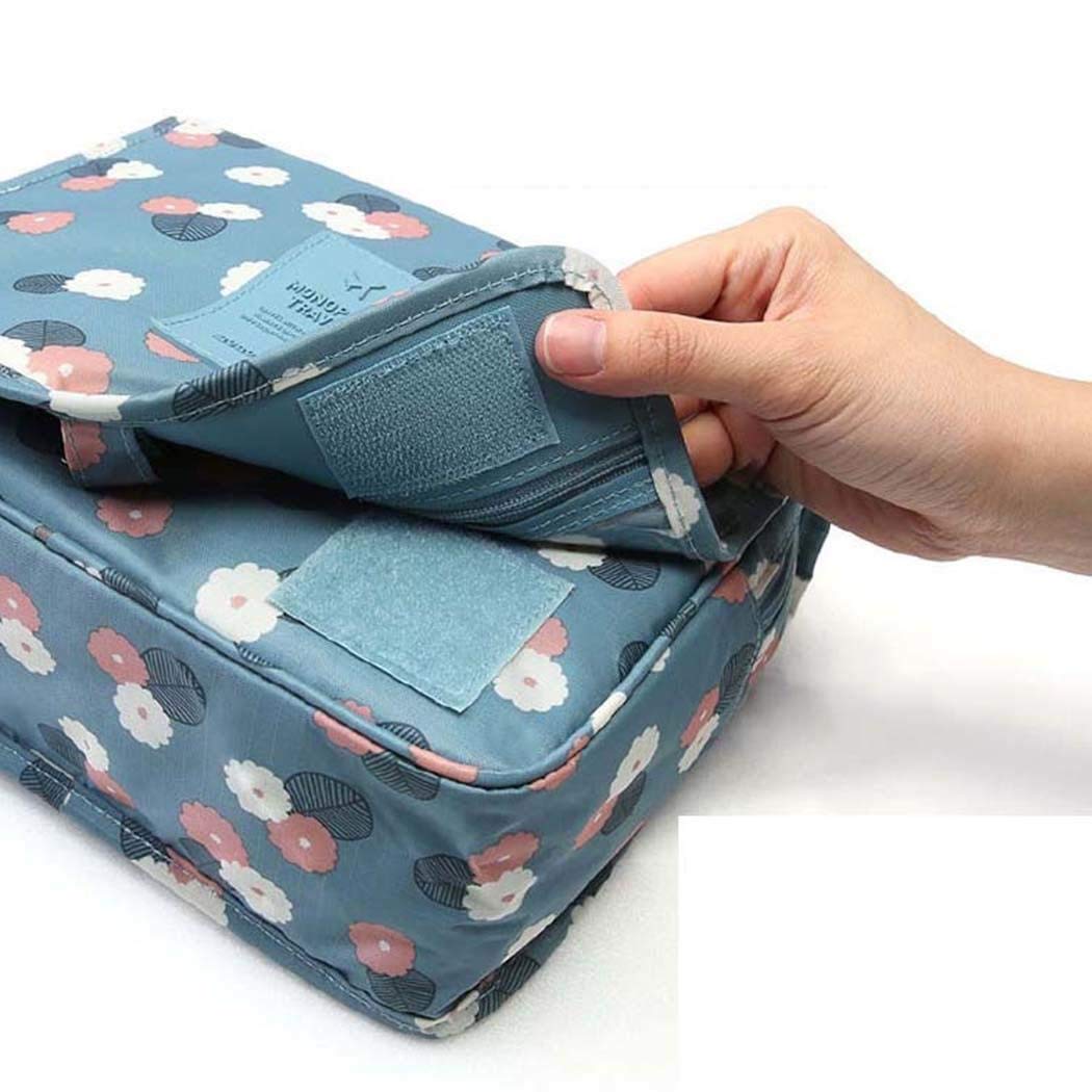 mekolen Sac de Rangement Pliable pour Sac à Cosmétiques Suspendu de Voyage Trousses de Toilette Portable Organisateur