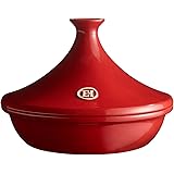 Emile Henry Made In France Flame Tagine, 2.1 quart, Burgundy