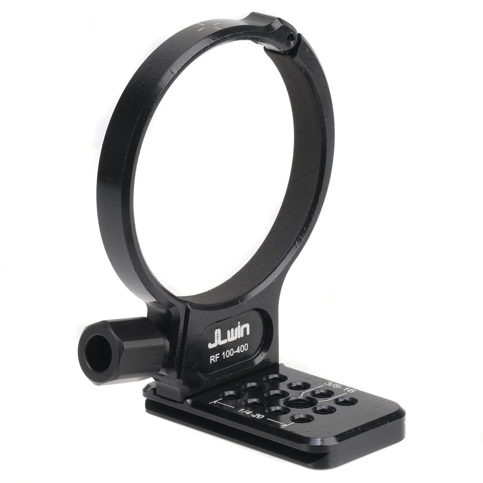 FOTGA Metal Tripod Mount Ring Lens Collar 75mm for Canon RF 100-400mm F/5.6-8 IS USM Lens, Bottom with 1/4" & 3/8" Thread Screw Mount Dovetail Groove Quick-Release Plate for Acra-Swiss Tripod