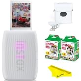 Fujifilm Instax Mini Link 3 Smartphone Printer (Clay White Bundle)