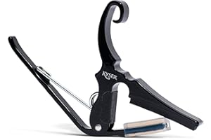 Kyser Drop D Partial Guitar Capo, 5-strings, Black, KGDB