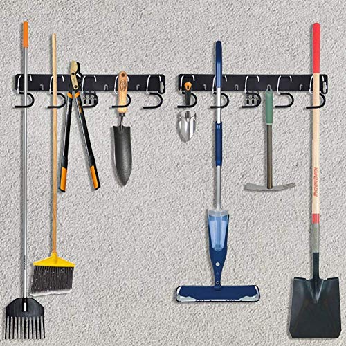 Sandegoo Adjustable Storage Hook, 66" Wall Mounted Tool Hook, Wall Mounted Tool Manager, Garden Tool Hook, Warehouse, Garage Hook - Thumbnail 3