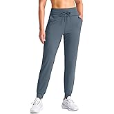 SANTINY Women's Sweatpants Joggers with Pockets Soft Stretch High Waisted Sweat Pants Lounge Running Athletic Workout Jogging