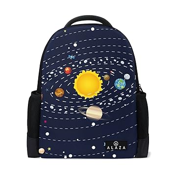 Amazoncom Solar System Planets Laptop Backpack High School