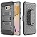 for Samsung Galaxy J5(2017 version) & J5 Prime & ON5(2016 version) & G570 [Steel Clamp] Heavy Duty Advanced Armor Belt Clip Holster With Built-in Kickstand Cell Phone Drop Protection Case Cover