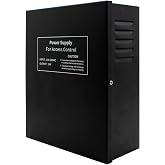 Power Supply Control AC 110-240V to DC 12V 5A Worldwide Voltage Metal Boxed Cabinet Regulated UPS Power Supply Unit with Backup Battery Link for Door Access Entry System (12V / 5A)