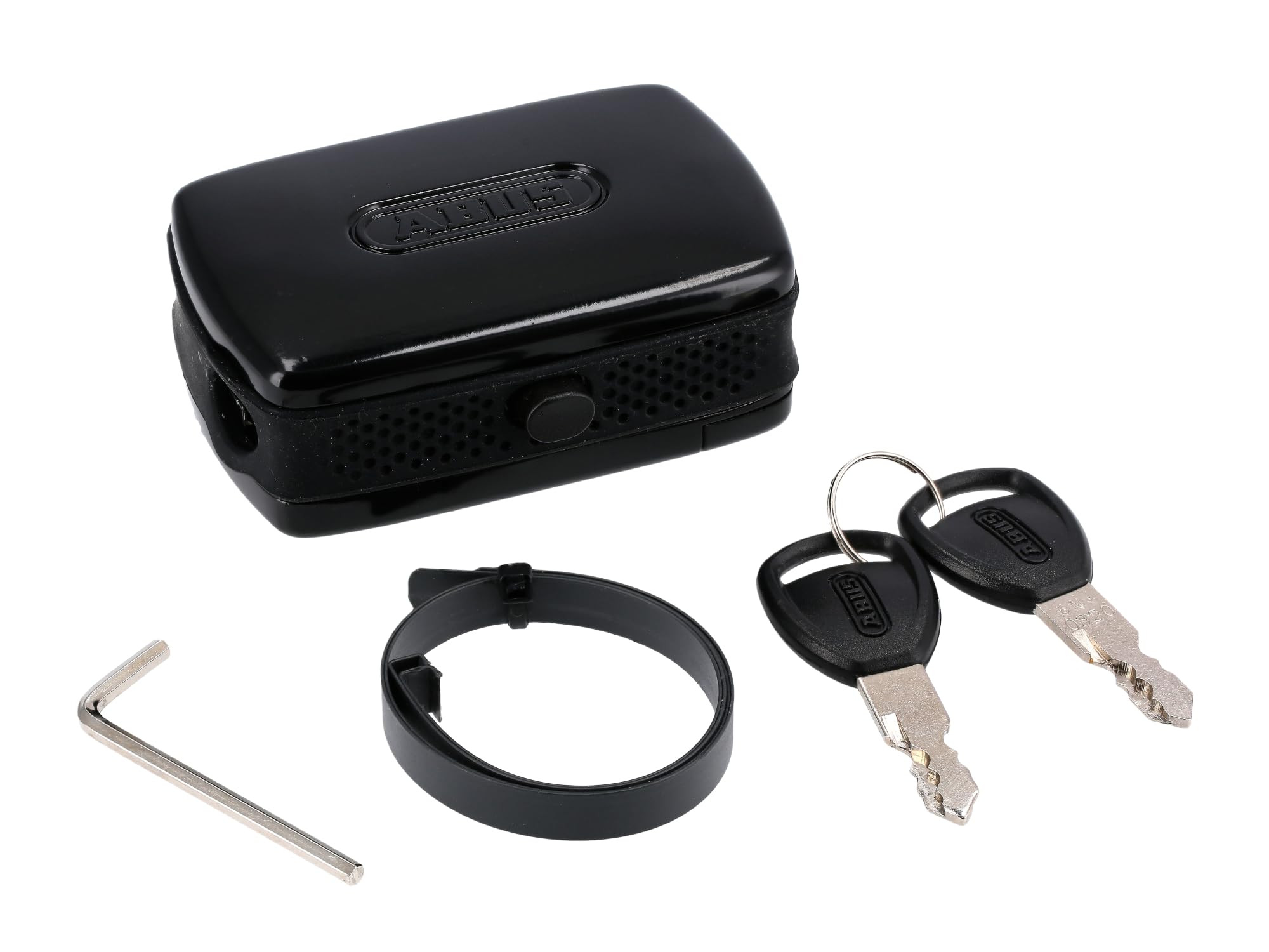 ABUS Alarmbox - Mobile alarm system for securing bicycles, pushchairs, e-scooters - 100 dB loud alarm