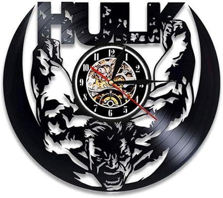 Ioxlks Vinyl Record Reloj de Pared Reloj de Pared de Disco de Vinilo