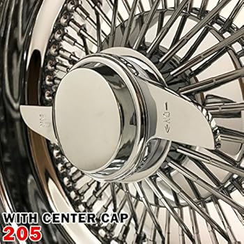 1PCS 13x7 Rev 72 Spokes Chrome Reverse Wire Wheels Straight Lace Deep Dish Rims (205)