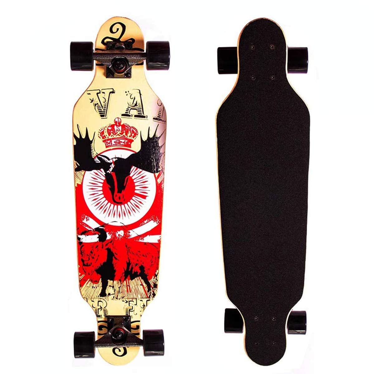 Buy PowerRider Longboard Skateboard Cruiser 32 inch Drop Through Deck
