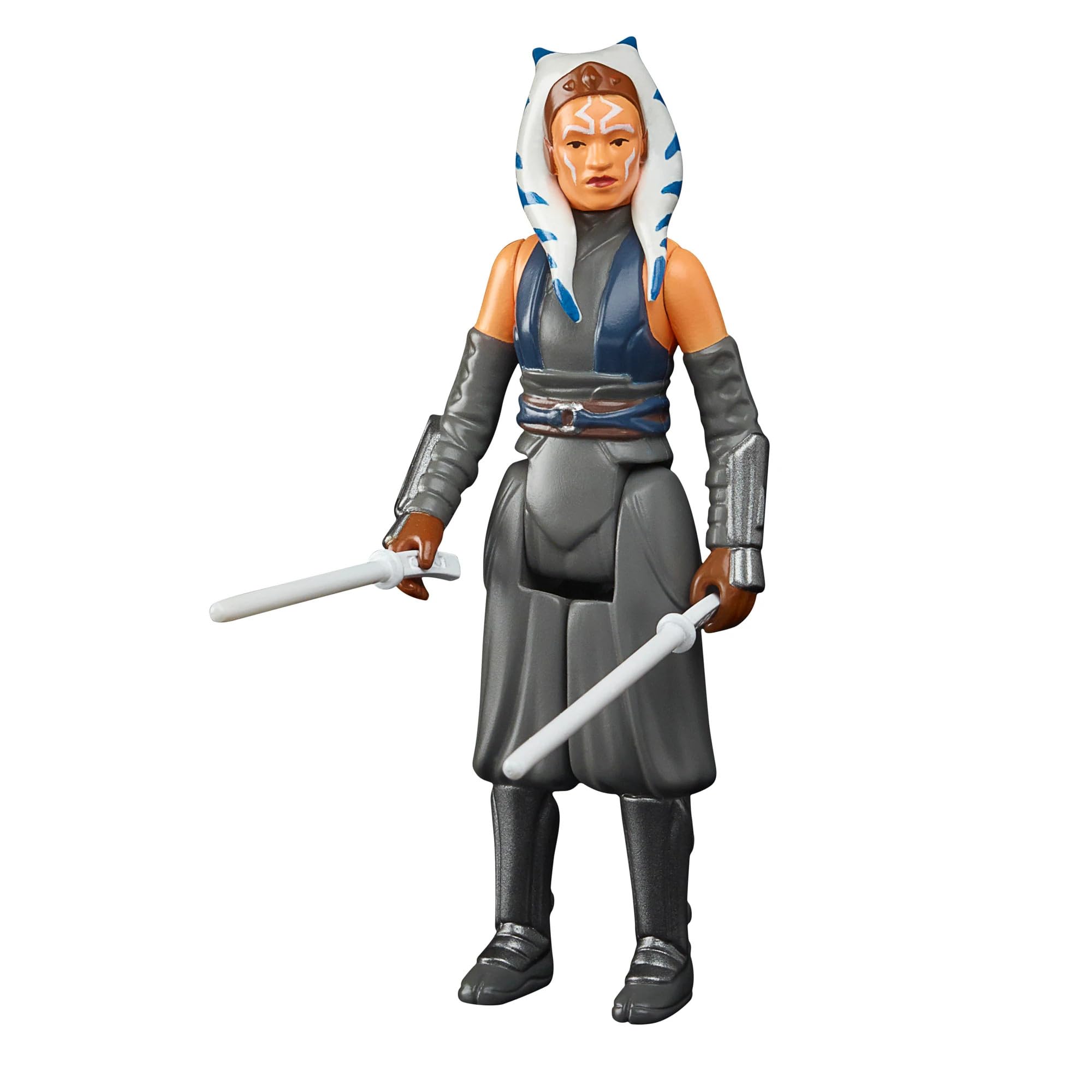 Star Wars Hasbro Retro Collection Ahsoka Tano Toy 9.5 cm-Scale The Mandalorian Collectible Action Figure, Toys for Kids Ages 4 and Up, Multicolor, F4459