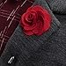 Flairs New York Gentleman's Essentials Premium Handmade Flower Lapel Pin Boutonniere (Pack of 1 Pin, Fairway Green Begonia)