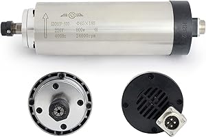 RATTMMOTOR 0.8KW CNC Spindle Milling Motor, 800W Air Cooled Spindle Motor 220VAC 24000RP 65mm CNC Spindle CNC Motor ER11 400HZ for CNC Router Engraver Milling Machine