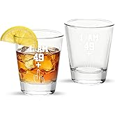 NCnnwovf 50th Birthday Shot Glasses,Middle Finger Funny Shot Glasses,50th Birthday Gifts for Her/Him