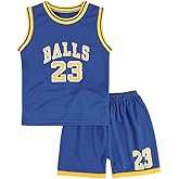 GLIGLITTR Toddler Kid Basketball Jersey Outfit Baby Boy Girl Letters Tank Top + Track Shorts Sets Boy Summer Clothes