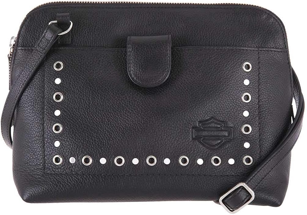 harley davidson leather crossbody bag