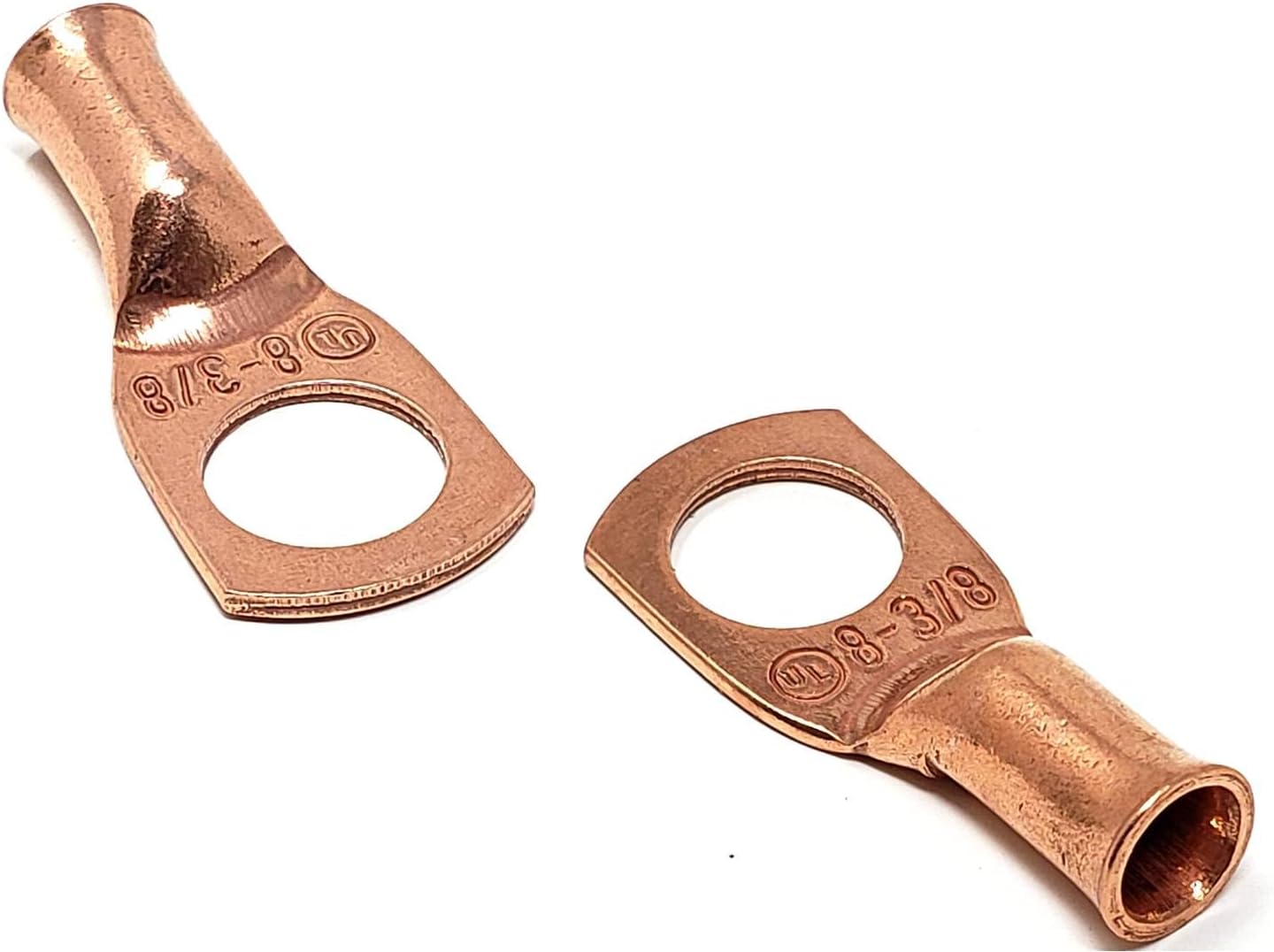 10 pcs WNI UL 4 Gauge x 5/16 Pure Copper Battery Welding Cable Lug Connector Ring Terminals: Car Electronics