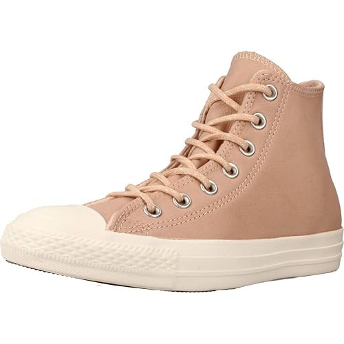 Converse Chucks CTAS Hi Leder dusk pink altrosa gefütterte Damen Winter Schuhe