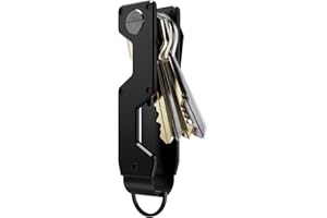 MINBERAND Key Organizer Compact Key Holder Metal Key Chain Minimalist key case key holder for keychain Secures 1-5 Keys