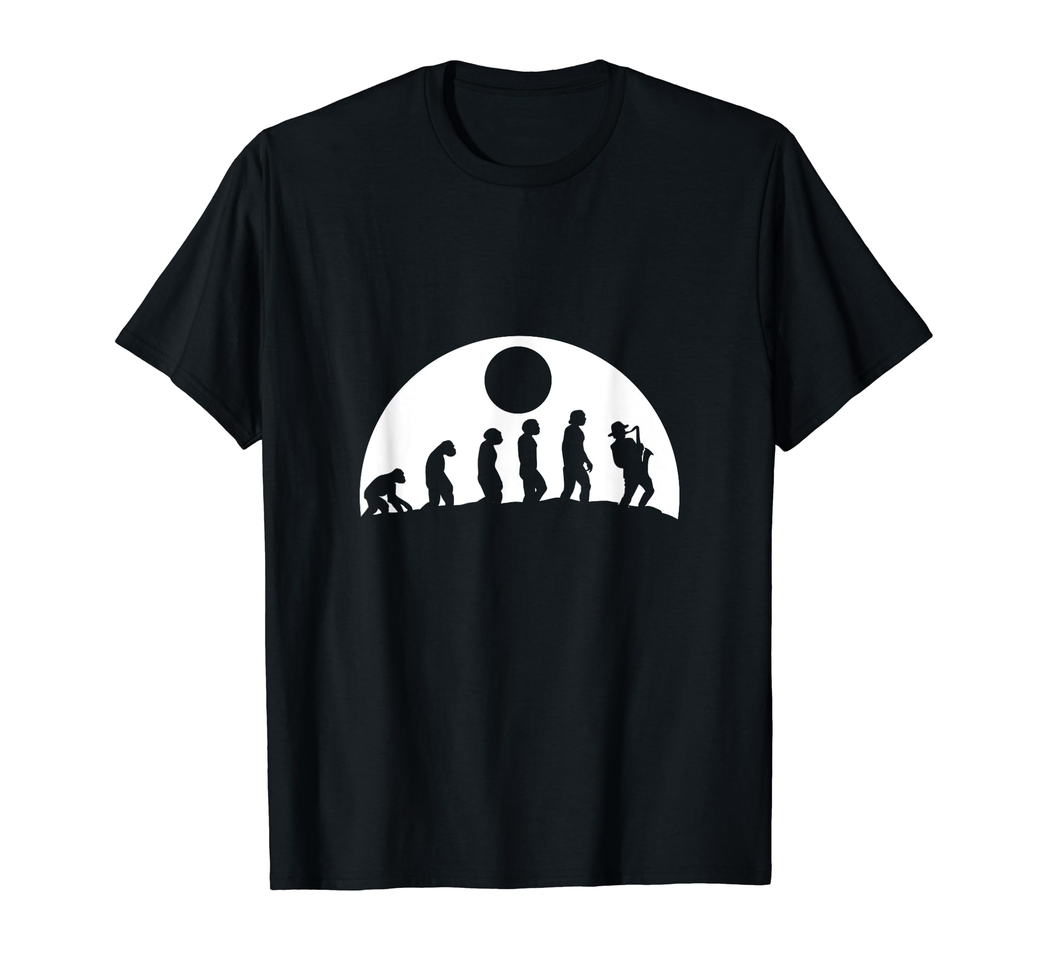 Saxophonist Evolution Saxophone Player Jazz Sax Brass Band T-Shirt