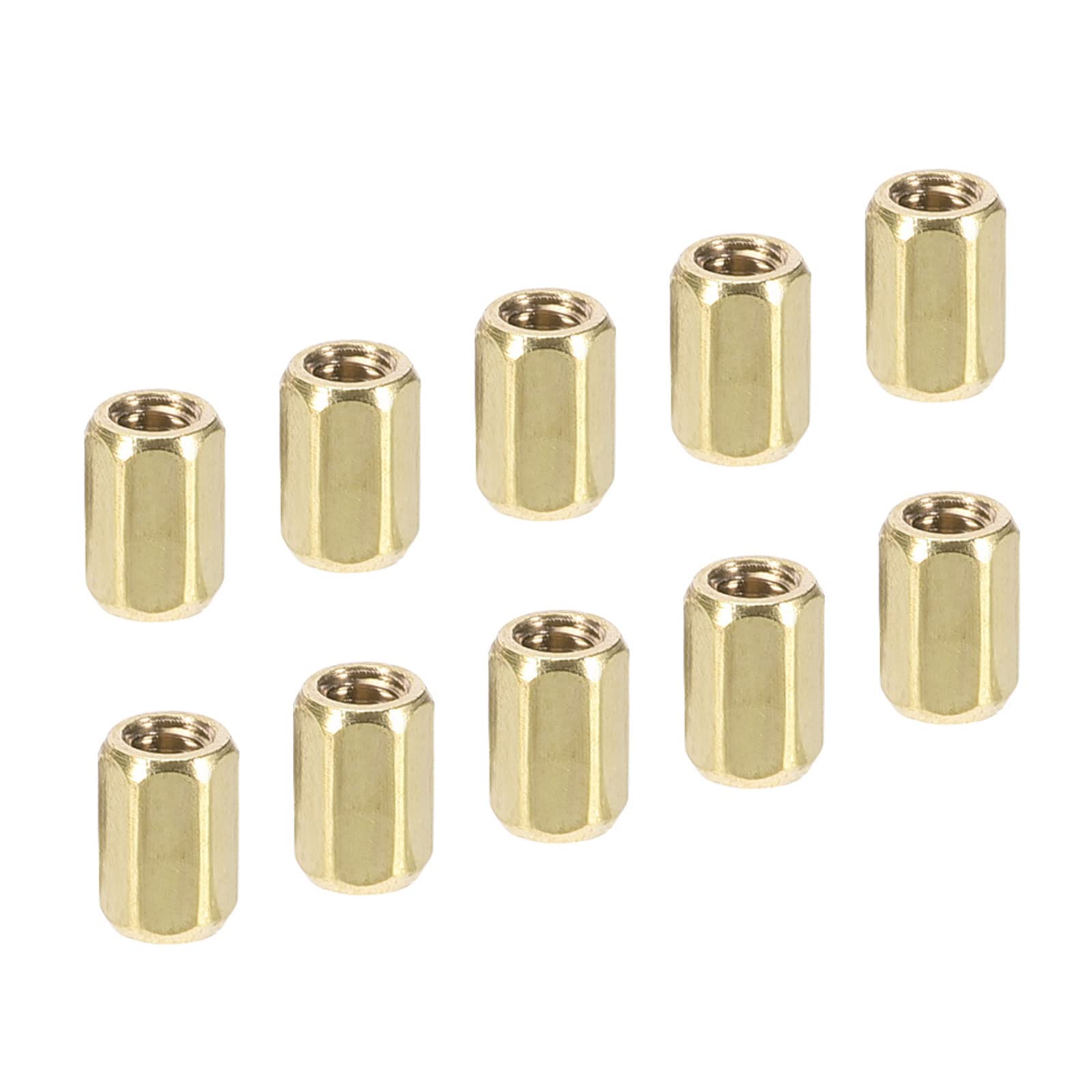YOKIVE 20 Pcs M2 Spacers, Brass Hex PCB Standoffs Nuts, Keep Height Consistent, Great for Motherboard, Circuit Board, Electronics (Gold Tone, 4mm)