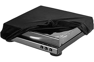 Gugxiom Dust Cover Replacement for at LP60XBT and at LP60X Turntable, Soft Sleeve Protective Cover with Elastic Band, Washabl