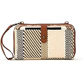 Sakroots Artist Circle Smartphone Crossbody in Coated Canvas, Detachable Wristlet Strap