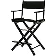 24" Director's Chair Black Frame-Black Canvas