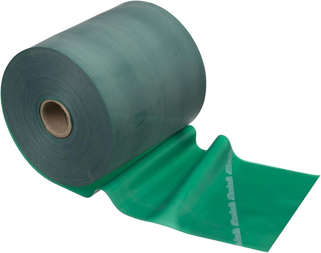 TheraBand - 20140 Resistance Bands, 50 Yard Roll Professional Latex Elastic Band For Upper & Lower Body & Core Exercise, Physical Therapy, Pilates, At-Home Workout, & Rehab, Green, Heavy, Intermediate Level 1: Industrial & Scientific