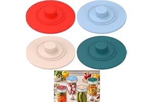 Airlock Fermentation Lids for Wide Mouth Mason Jars - One Way Waterless Airlock Valve, Pickle Pipes Fermenter Caps for Sauerk