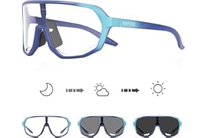 KAPVOE Photochromic Cycling Glasses for Men Women Mountain Bike Sunglasses Sports Goggles UV Protection