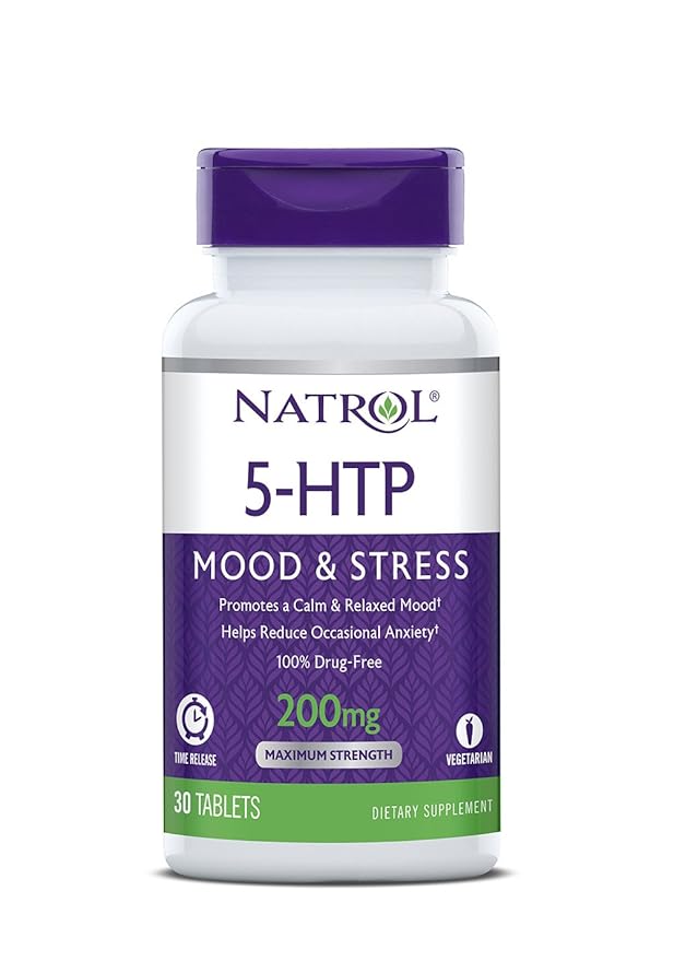 Natrol 5-HTP 200mg Time Release Standard - 30 Cápsulas: Amazon.es: Salud y cuidado personal