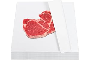 120 Pieces White Butcher Paper - RAINHOL 12 x 12 inch Square Precut Unwaxed Butcher Paper Sheets, BBQ Butcher Paper for Smoking Meat, Wrapping Meat, Hamburger Wrappers, Art Project