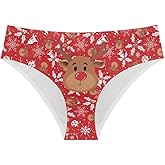 Warmkitty Christmas Women's Briefs Low Waisted Underwear Soft Breathable Panties