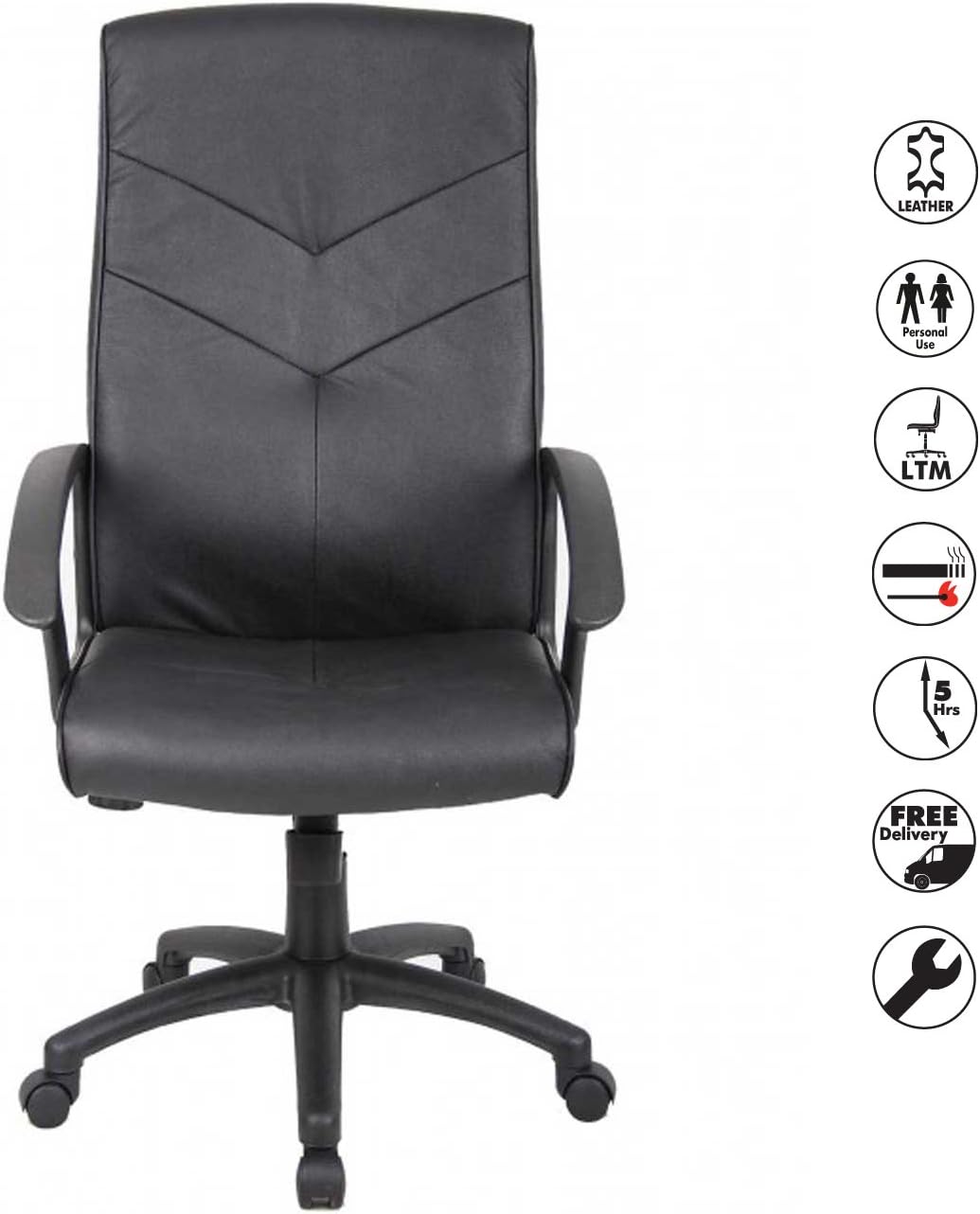 Leather Faced Executive Chair 