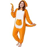 Adult Animal Kangaroo Onesie Animal One-Piece Pajamas Unisex Halloween Cosplay Costume Pajamas for Women and Men