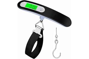 GLORSIGN Luggage Scale High Precision Luggage Weight Scale Portable Suitcase Scale Digital Handheld Electronic 110 Lb/ 50Kg Digital Hanging Scale for Travel with Hook