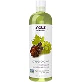 NOW Foods Solutions, Grapeseed Oil, Skin Care for Sensitive Skin, Light Silky Moisturizer for All Skin Types, 16-Ounce
