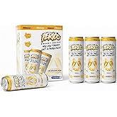 Perico Energy Drink, Mimosa Flavor, Natural Energy Beverage, Can, Sparkling, Sugar-Free, 4 Pack, With Essential Amino Acids,Carnipure® L-carnitine,Biotin, 200mg Organic Caffeine