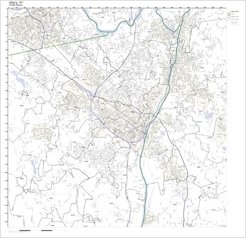 Albany Ny Zip Code Map Amazon - Albany, Ny Zip Code Map Laminated: Office Products