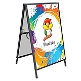 Pionites Heavy Duty Slide-in Folding A Frame Sign