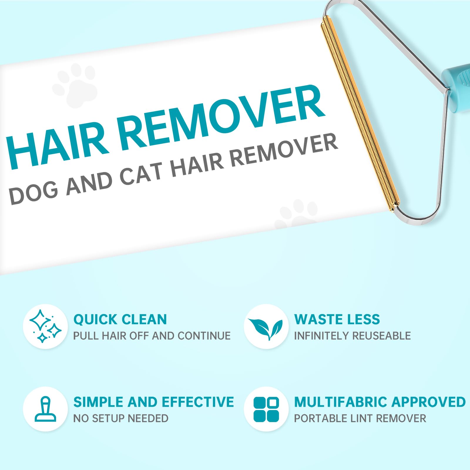 Cleaner Pro Fabric Shaver - Pet Hair Remover for Rugs, Couch, Carpet & Pet Towers (2pack)