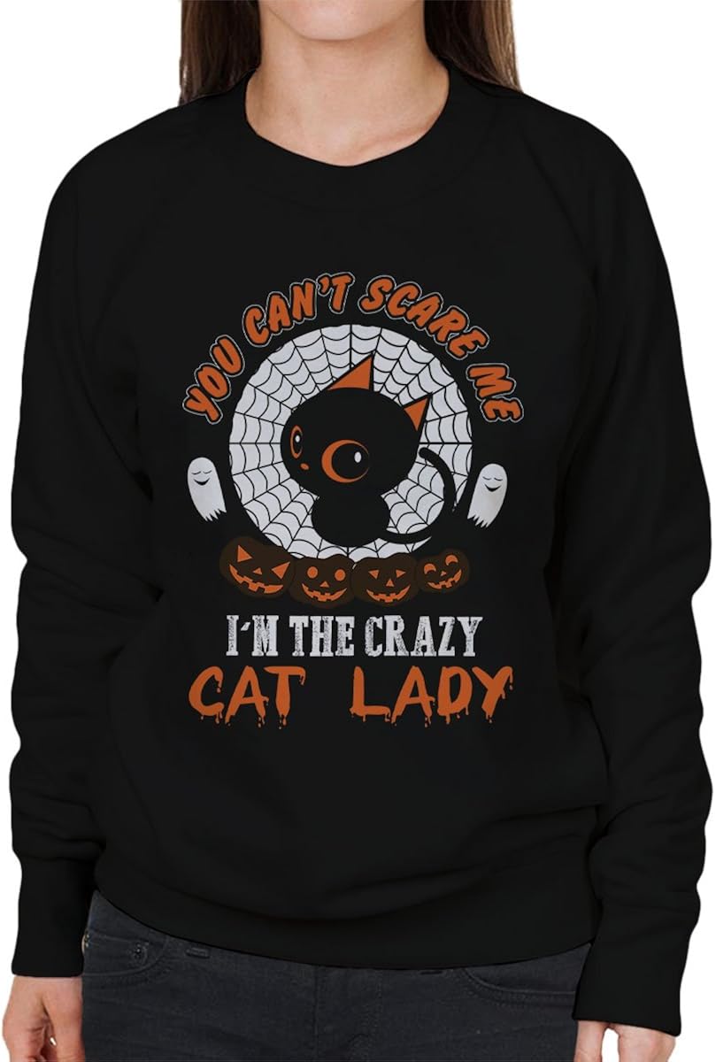 Crazy Cat Lady Women's Sweatshirt Amazon.co.uk Clothing