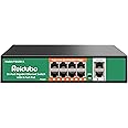 Reidubo 8 Port Gigabit PoE Switch with 2 Gigabit Uplink,1000Mbps PoE Ethernet Unmanaged Network Switch,120W, Plug & Play, VLAN, Suitable for Access Point-AP and PoE Surveillance Camera
