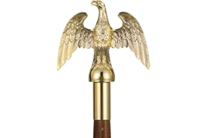 Frunke Eagle Flagpole Topper Metal Eagle Flag Pole Finial 6" Tall Top Head for 1 inch Diameter Flagpoles, 4.5-inch Wingspan S