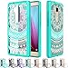 Huawei Honor 5X Case Clear, AnoKe [Scratch Resistant] Mandala Flower Cute Women Girl Ultra Thin Slim Hard Cover TPU Bumper Phone Cover Case Unlocked For Huawei Honor 5X- CH TM Mint
