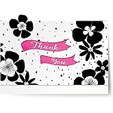 Designer Greetings Thank You Cards, Thank You So Very Much Message for Any Occasion (8 Glitter Accented Thank-You Notes and Envelopes)