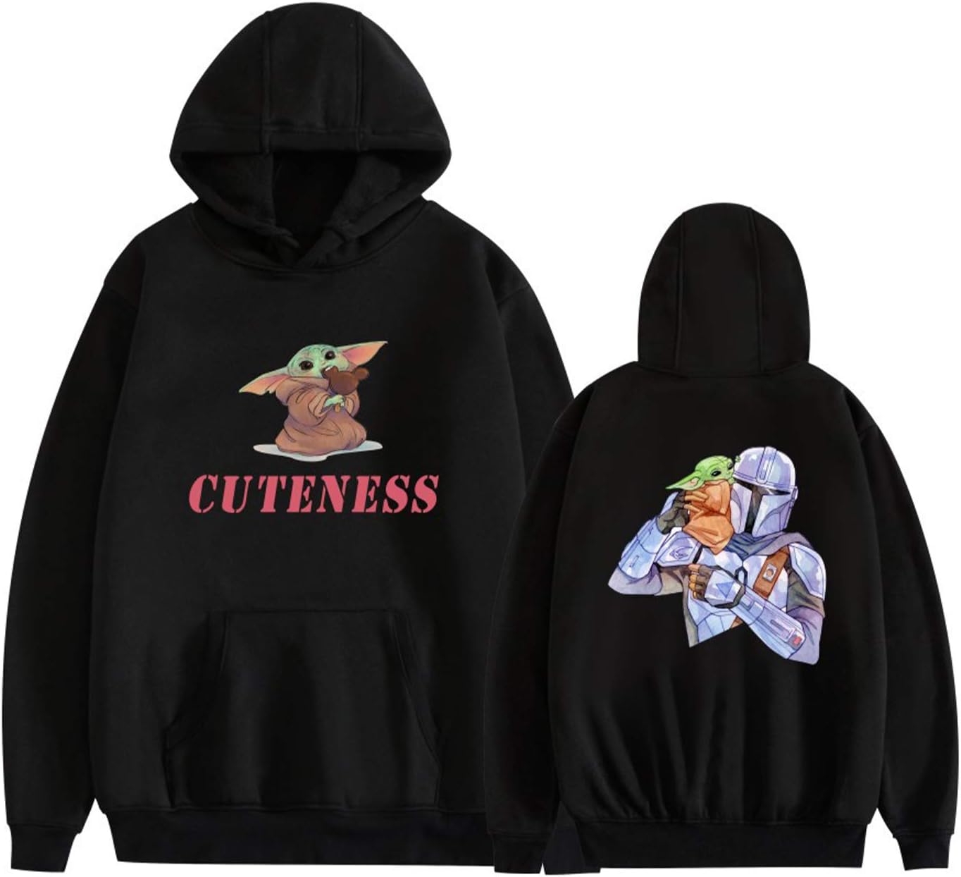 The Child Yoda Baby Hoodie, Lichtgewicht Street Fashion Sweatshirt XXS